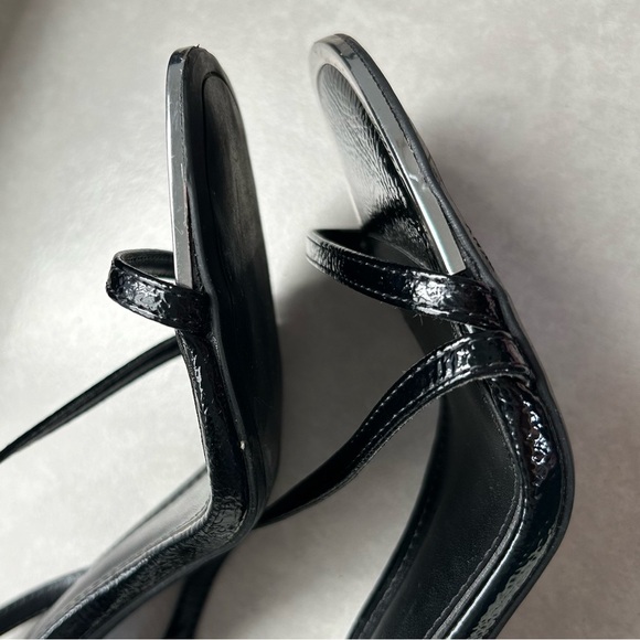 DKNY Women's Black Danielle Square-Toe Strappy Stiletto Dress Sandals SZ 7 - Picture 5 of 5